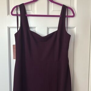 Anthropologie BHLDN Adena Maxi Dress purple eggplant